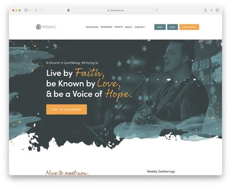 mosaic church website.